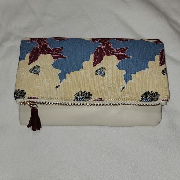 Rachel Pally Fab Fit Fun Foldable Clutch Purse Handbag Floral Multi-Color - Picture 5 of 12